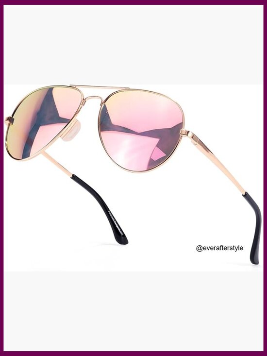Metal Frame Polarized Aviator Sunglasses UV Protection main image 5